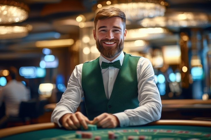 Antarmuka pemilihan taruhan di Casino Hold'em slotbangjago